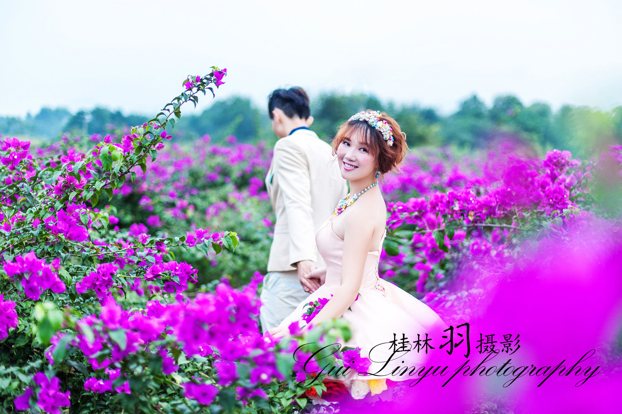 桂林花海的主播照片