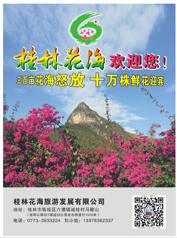 桂林花海景区的主播照片