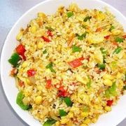 青椒红椒蛋炒饭海报