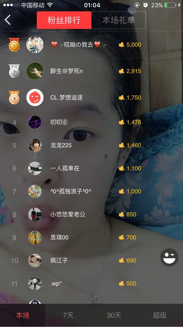 昵称被和谐16947的主播照片