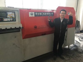 建筑机械钢筋弯箍机主播照片