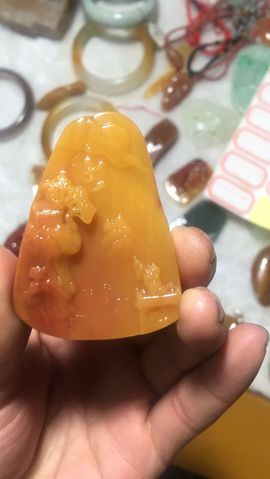 黄蜡石-黄龙玉-逍遥主播照片