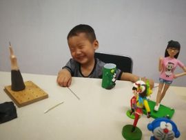 猴仔童画的手工坊主播照片