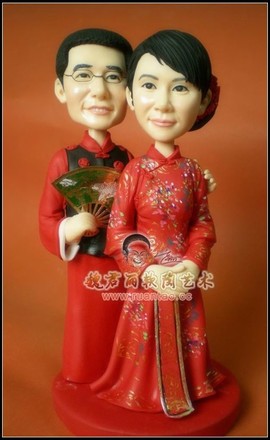 魏君丽雕像艺术主播照片