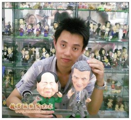 魏君丽雕像艺术主播照片
