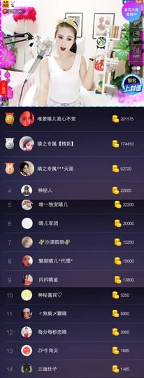 魅丽晴儿主播照片