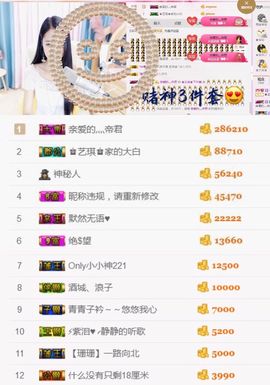 ♚艺琪♚充值代理主播照片