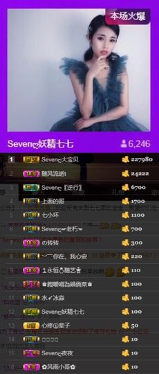 Sevenღ你七七呀主播照片