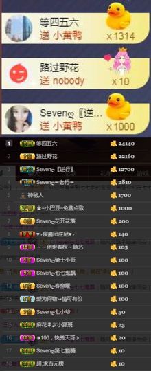 Sevenღ你七七呀主播照片