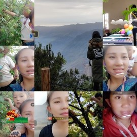 凉山彝妹主播照片