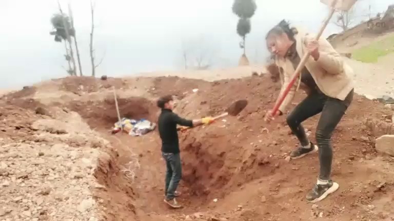 这个主播在盖房子