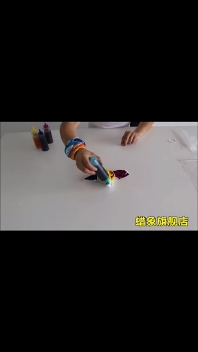 方巾扎染，出来的成品