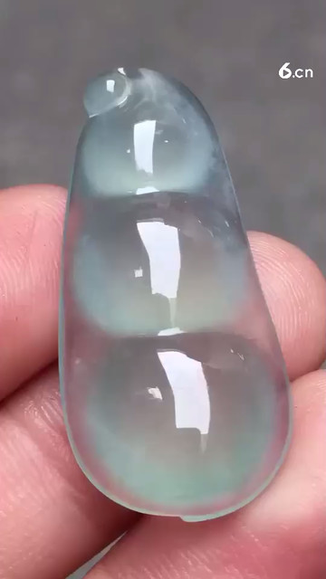 高冰绿福豆，种水通透7280