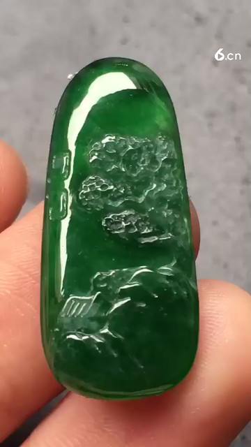 满色山水牌，种色俱佳.3480