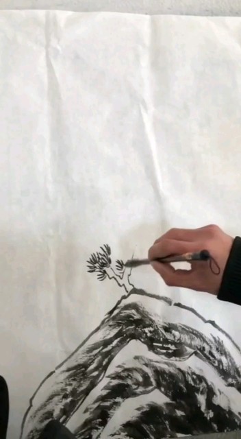 手绘山水