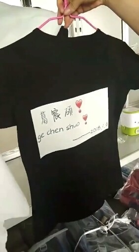 黑白情侣装印照T恤💏也是很个