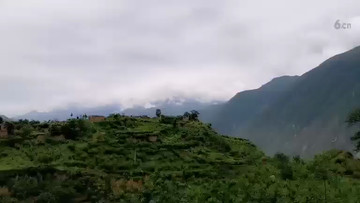 美丽宁静大山山沟。