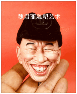 魏君丽雕像艺术主播照片