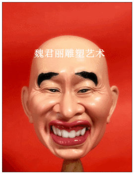 魏君丽雕像艺术主播照片