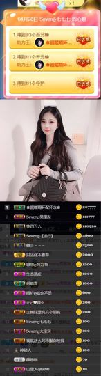 Sevenღ你七七呀主播照片