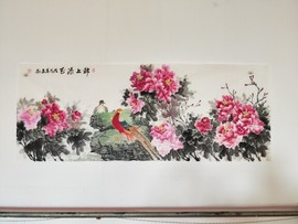 牡丹国画孟老师主播照片