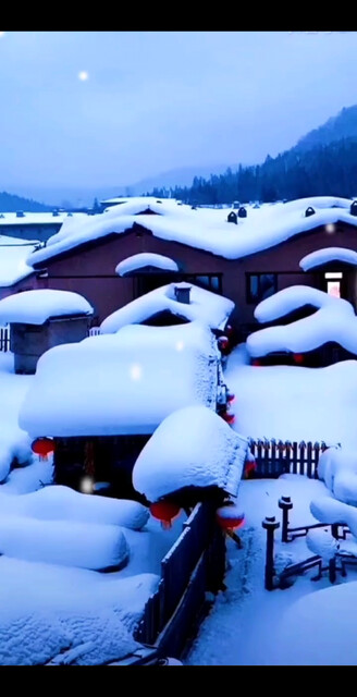 美丽雪景中国雪乡