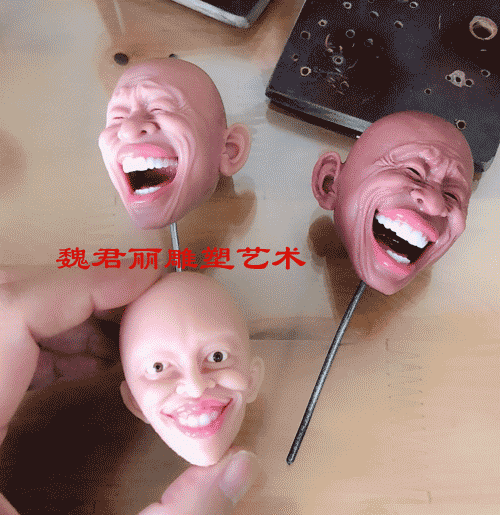 魏君丽雕像艺术的主播照片