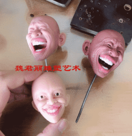 魏君丽雕像艺术主播照片
