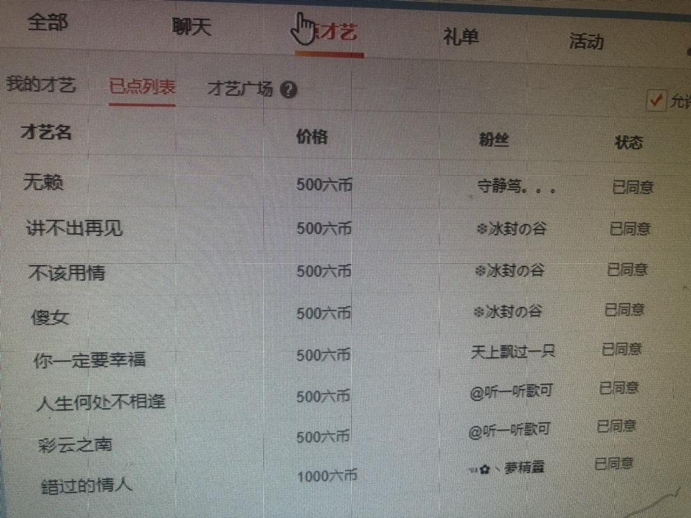 唱歌的黄漂亮的主播照片