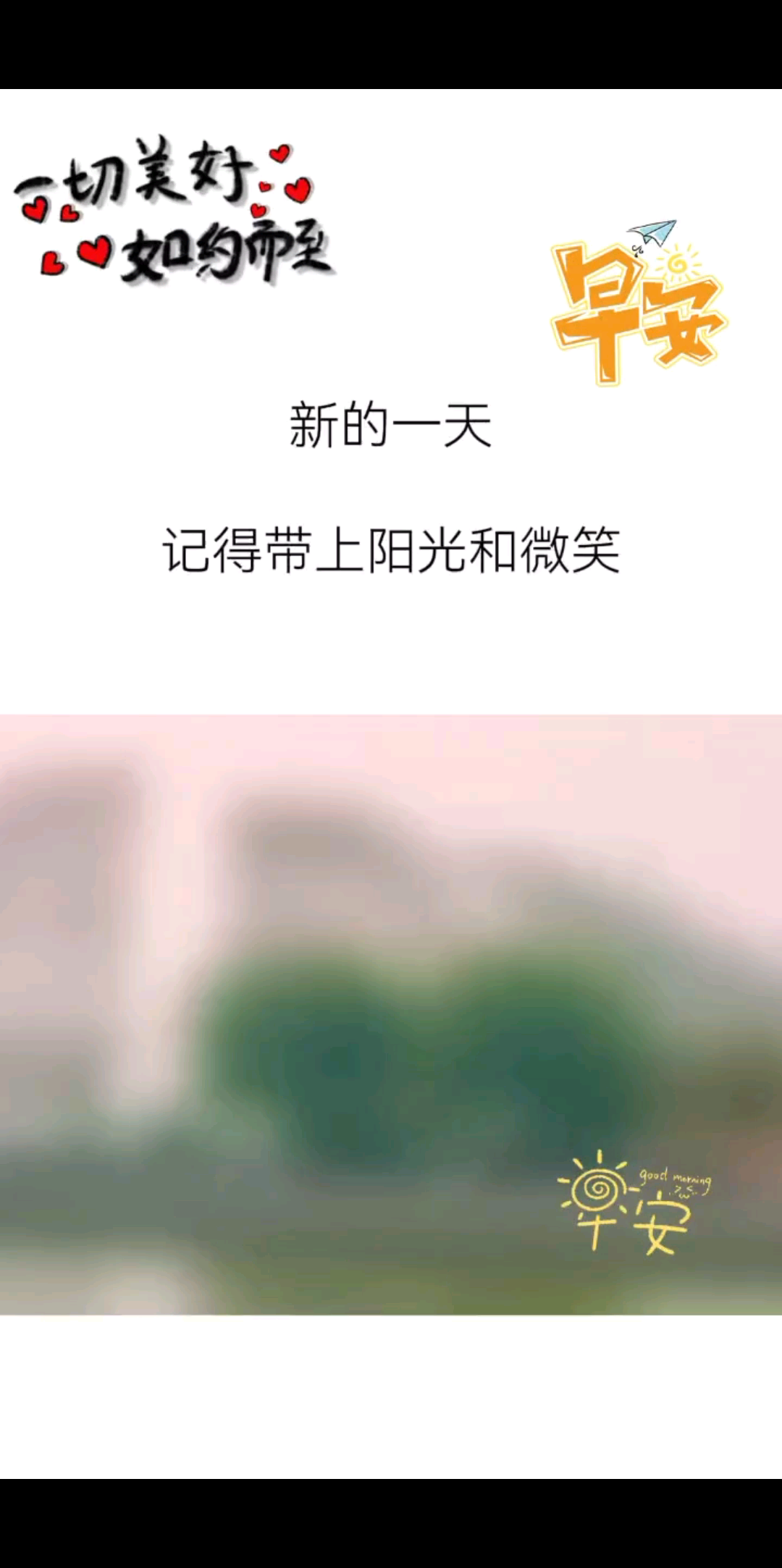 愿你我晨起有微笑/后