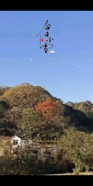 今日小雪，天渐寒，情