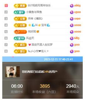 小明月、扶我我还能播主播照片