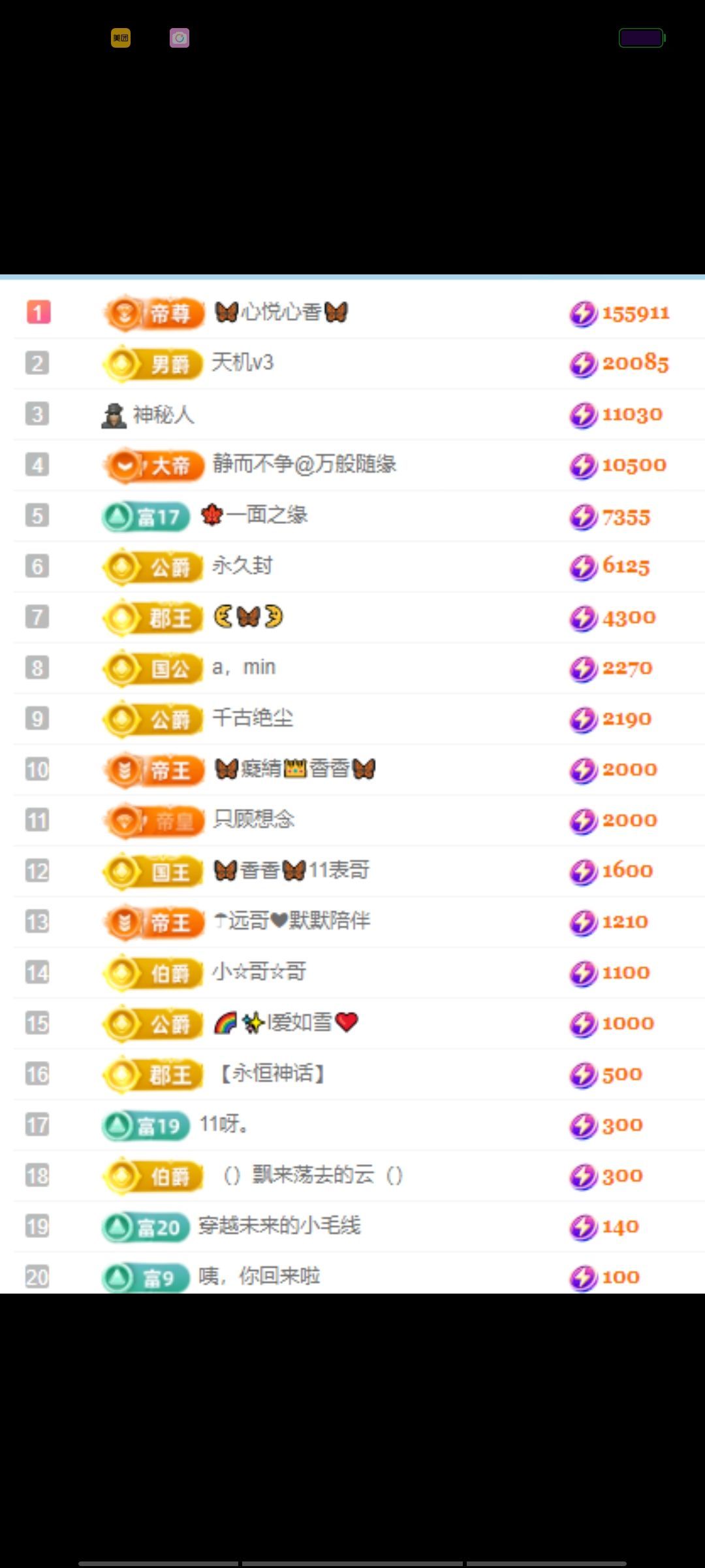 香香贺我黑夜哥升级的图片