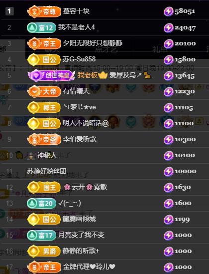 嘉瀚苏静好周六晚上播主播图片