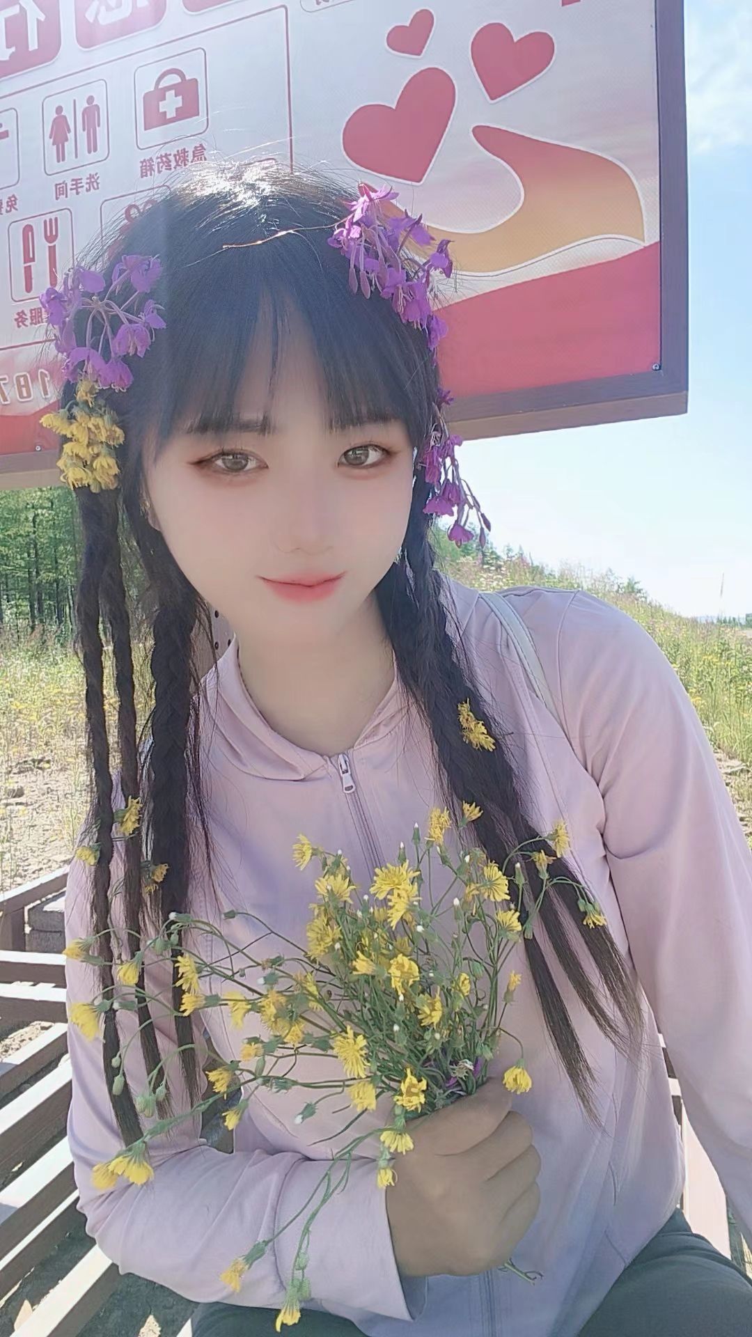 妞妞骑行中国的图片