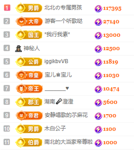 北北💋一个唱歌哒主播照片