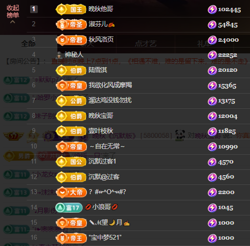 晚秋《沉默版》主播图片