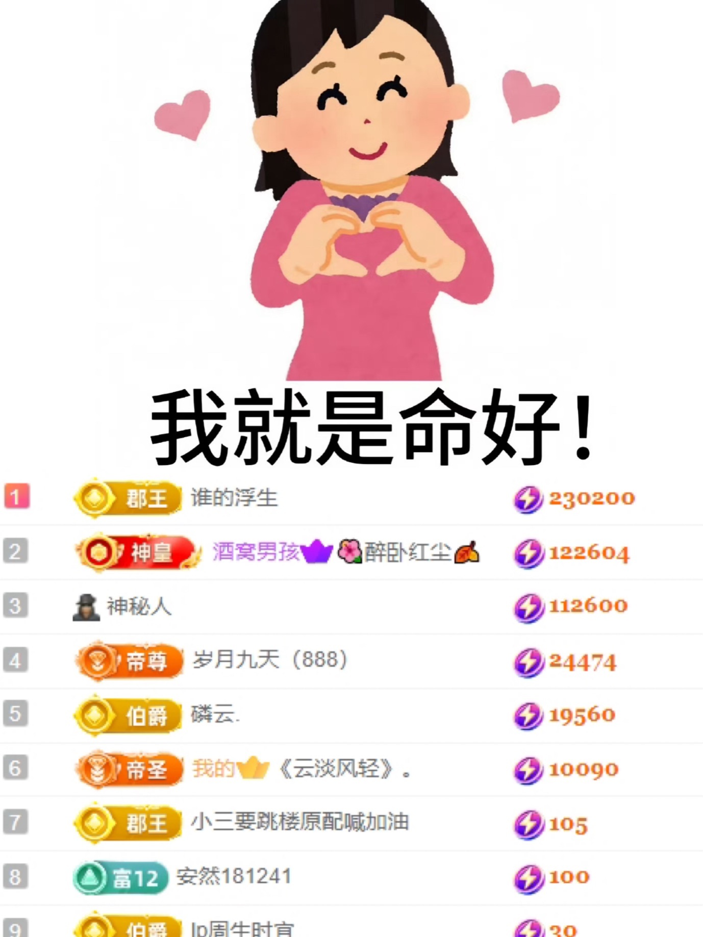 欣桐贺红尘哥荣升神帝主播图片