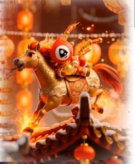 玲儿祝大家新年快乐的图片