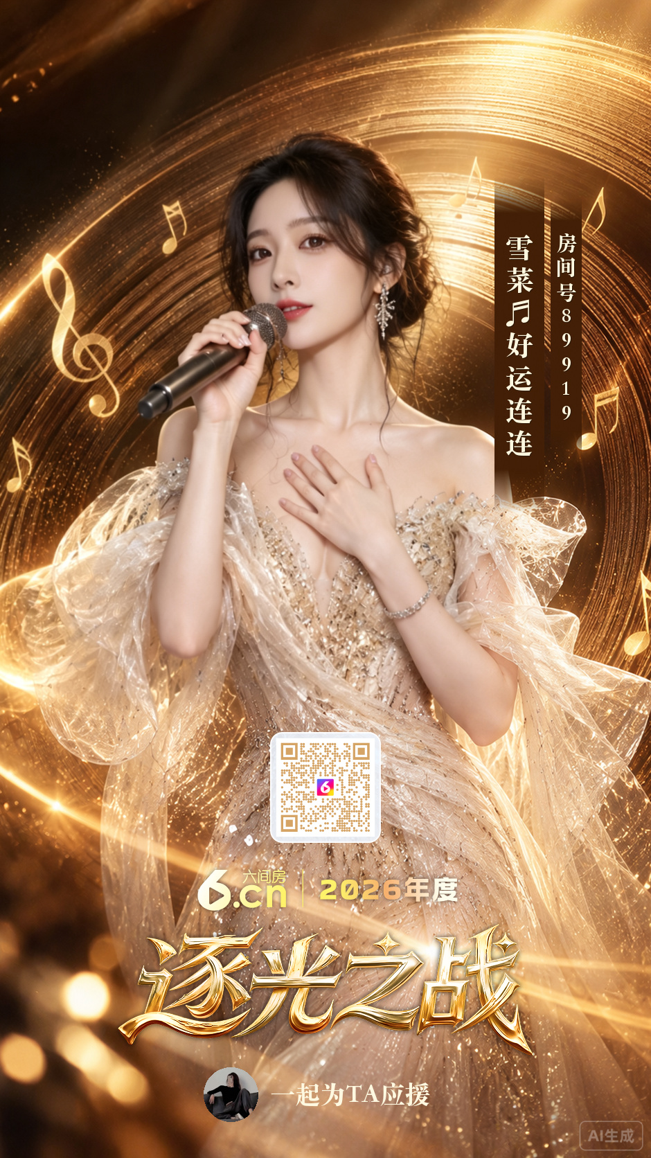 雪菜♬好运连连主播图片
