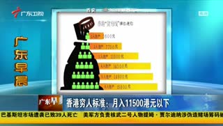 香港穷人标准：月入11500港元以下