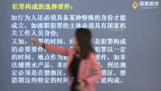 硕果教育法律硕士刑法课程：刑法（七）