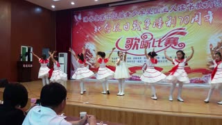 浠水实验二小青少年抗日战争胜利70周年