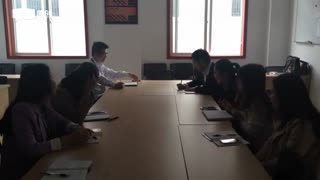 克霾环保一如即往的早会中11.7