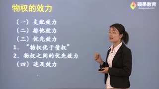 硕果教育法律硕士民法课程：物权法（一）