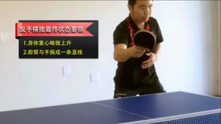 《全民学乒乓横拍篇》第6.2集：反手横拨全景示范讲解_乒乓球教学视频