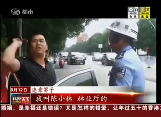 南宁男子飚英文大骂交警 高喊“我林业厅的”