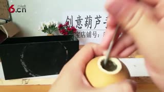 小葫芦做的不伤笔的小笔筒 18.8.5