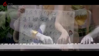 泪目！《数码宝贝》主题曲，天使兽和天女兽钢琴四手联弹