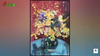 解析花语，油画家吕冰静物作品欣赏